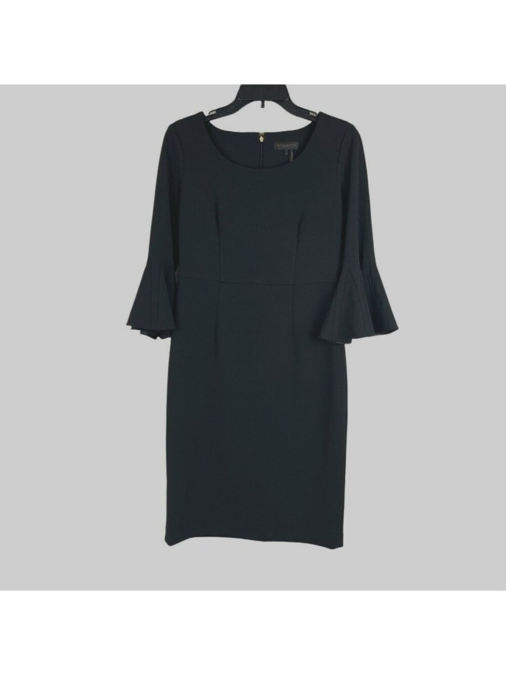 DKNY Women Casual 3/4 Bell Sleeve Black Dress Size 4